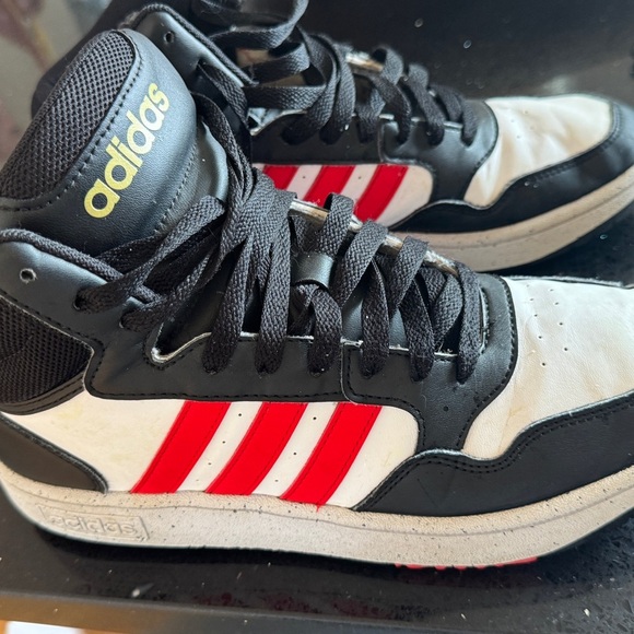 Adidas Men's Sneakers in Black, White, and Red - Picture 1 of 7